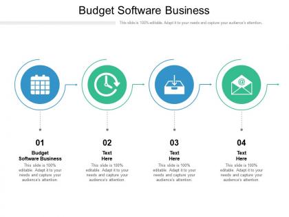 Budget software business ppt powerpoint presentation slides cpb