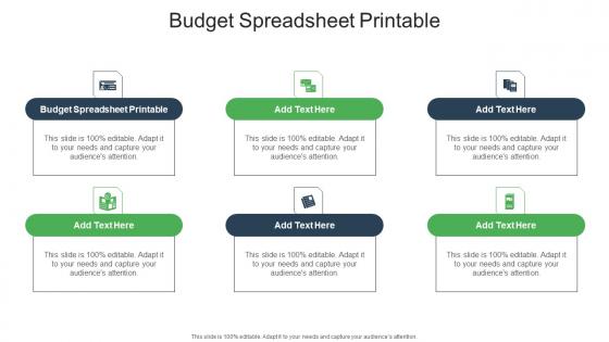 Budget Spreadsheet Printable In Powerpoint And Google Slides Cpb