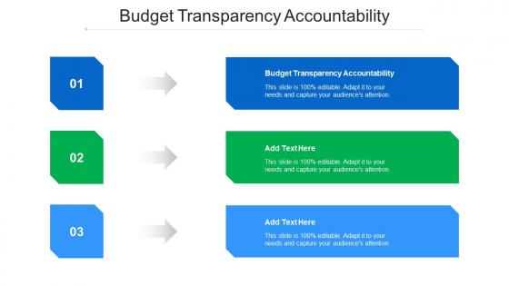 Budget Transparency Accountability Ppt Powerpoint Presentation Themes Cpb