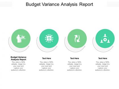 Budget variance analysis report ppt powerpoint presentation ideas example introduction cpb