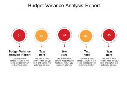 Budget variance analysis report ppt powerpoint presentation styles graphics pictures cpb