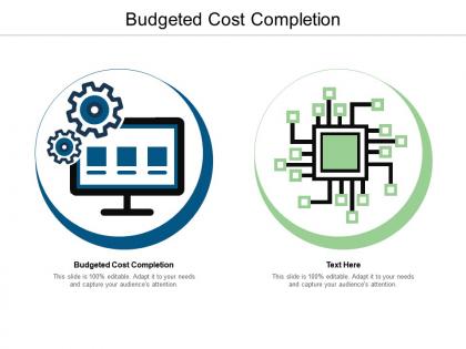 Budgeted cost completion ppt powerpoint presentation icon shapes cpb