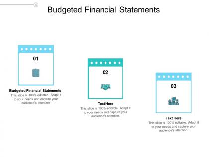 Budgeted financial statements ppt powerpoint presentation portfolio examples cpb