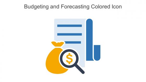 Budgeting And Forecasting Colored Icon In Powerpoint Pptx Png And Editable Eps Format