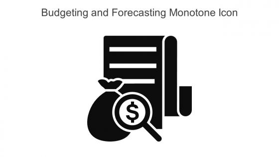 Budgeting And Forecasting Monotone Icon In Powerpoint Pptx Png And Editable Eps Format