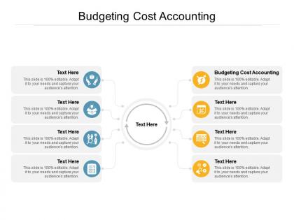 Budgeting cost accounting ppt powerpoint presentation show example cpb