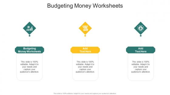 Budgeting Money Worksheets In Powerpoint And Google Slides Cpb