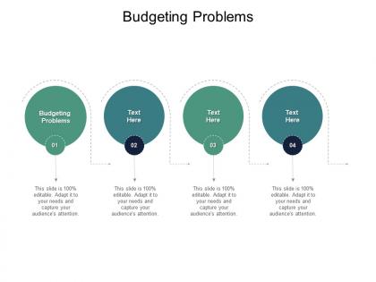 Budgeting problems ppt powerpoint presentation slides vector cpb