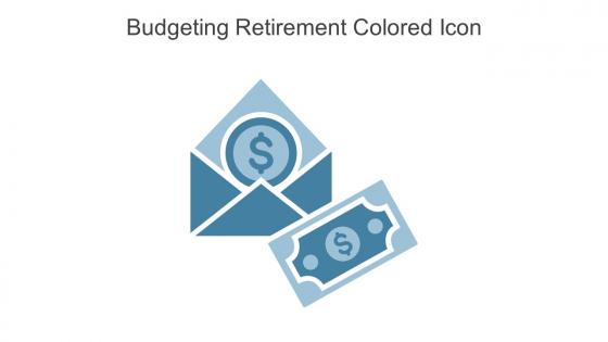 Budgeting Retirement Colored Icon In Powerpoint Pptx Png And Editable Eps Format