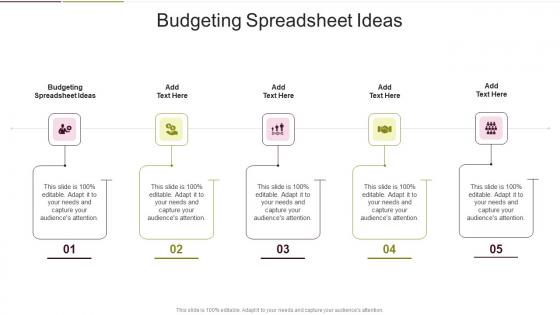 Budgeting Spreadsheet Ideas In Powerpoint And Google Slides Cpb