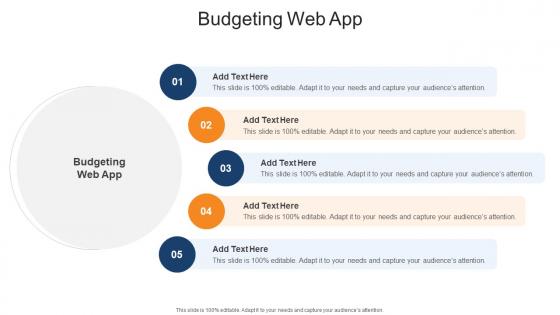 Budgeting Web App In Powerpoint And Google Slides Cpb