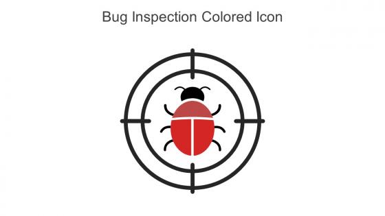 Bug Inspection Colored Icon In Powerpoint Pptx Png And Editable Eps Format