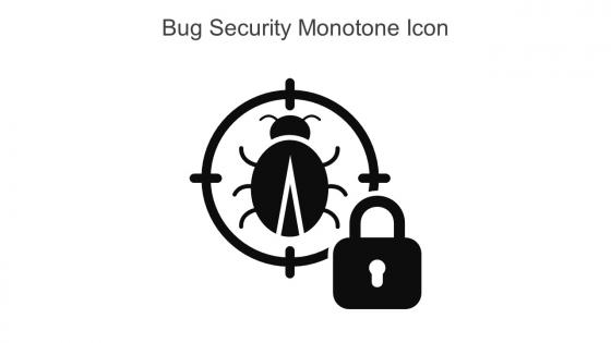 Bug Security Monotone Icon In Powerpoint Pptx Png And Editable Eps Format