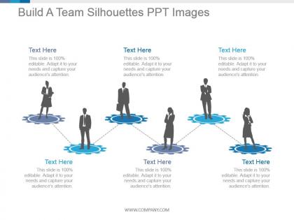 Build a team silhouettes ppt images