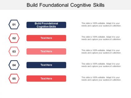 Build foundational cognitive skills ppt powerpoint presentation summary example file cpb