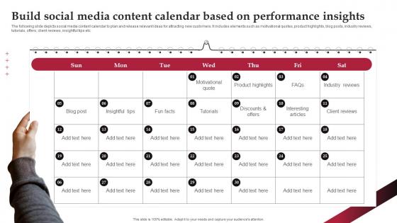 Build Social Media Content Calendar Based On Real Time Marketing Guide For Improving