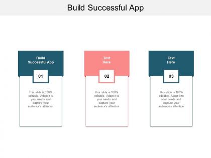 Build successful app ppt powerpoint presentation icon graphics design cpb