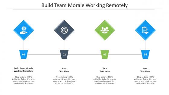 Build Team Morale Working Remotely Ppt Powerpoint Presentation Ideas Slides Cpb