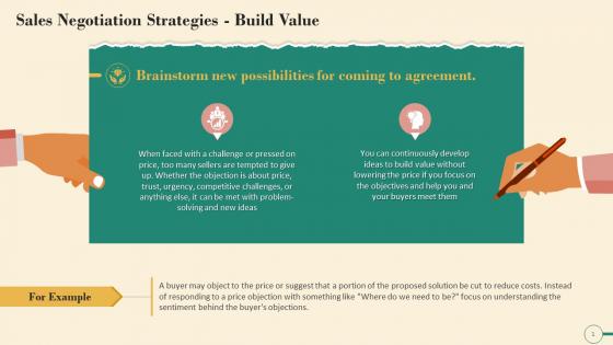 Build Value As A Sales Negotiation Strategy Training Ppt