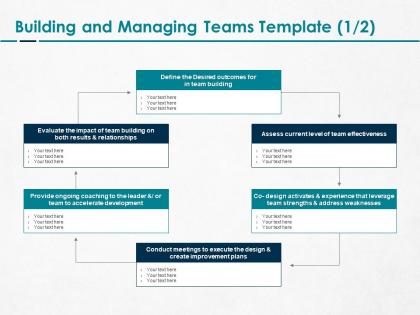 Building and managing teams impact ppt powerpoint presentation icon