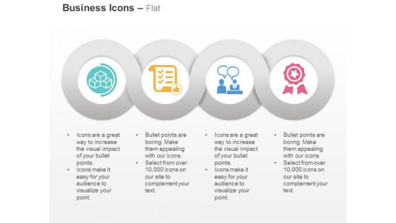 Building blocks feedback discussion reward ppt icons graphics