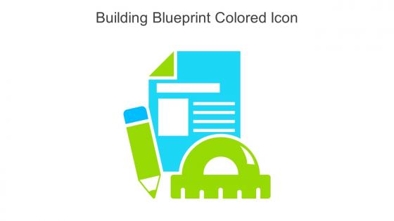 Building Blueprint Colored Icon In Powerpoint Pptx Png And Editable Eps Format