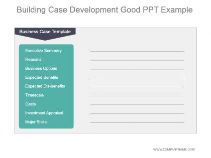 Building case development good ppt example