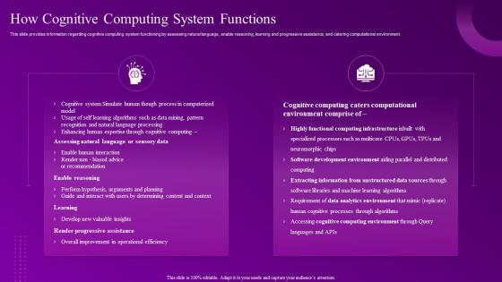 Building Computational Intelligence Environment How Cognitive Computing System Functions