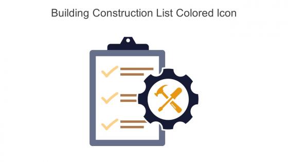 Building Construction List Colored Icon In Powerpoint Pptx Png And Editable Eps Format