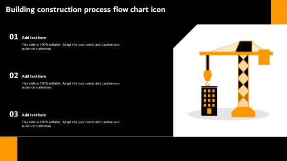Building Construction Process Flow Chart Icon