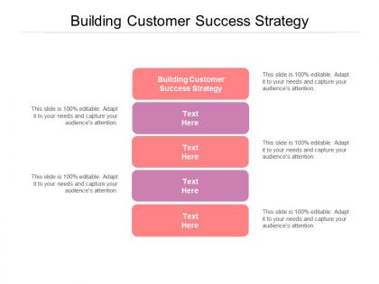 Building customer success strategy ppt powerpoint presentation model gallery cpb