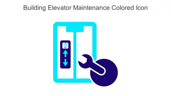 Building Elevator Maintenance Colored Icon In Powerpoint Pptx Png And Editable Eps Format