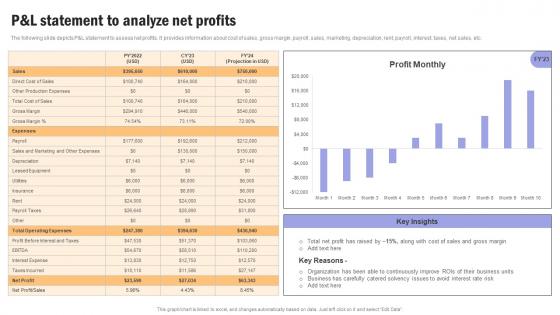 Building Financial Resilience P And L Statement To Analyze Net Profits MKT SS V