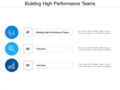Building high performance teams ppt powerpoint presentation file sample cpb