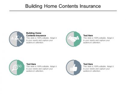 Building home contents insurance ppt powerpoint presentation pictures example cpb