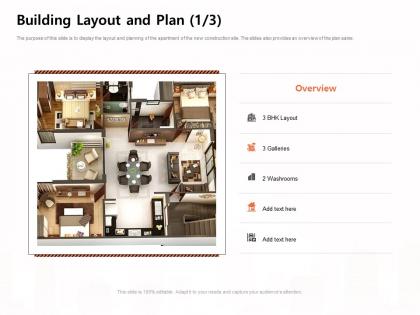 Building layout and plan bhk layout ppt powerpoint presentation shapes