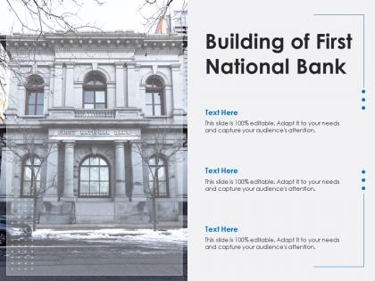 Building of first national bank