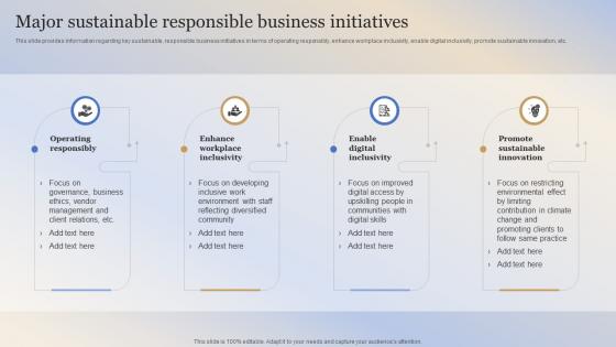Building Responsible Organization Major Sustainable Responsible Business Initiatives