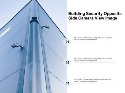 Building security opposite side camera view image