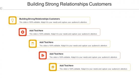 Building Strong Relationships Customers Ppt Powerpoint Presentation Icon Ideas Cpb