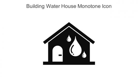 Building Water House Monotone Icon In Powerpoint Pptx Png And Editable Eps Format