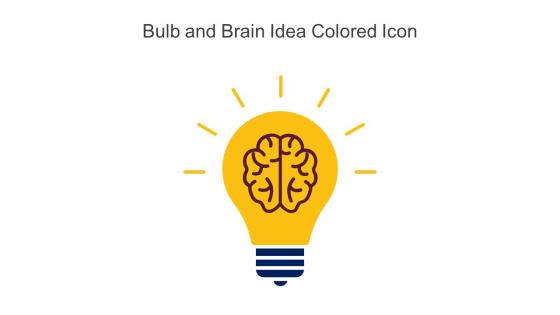 Bulb And Brain Idea Colored Icon