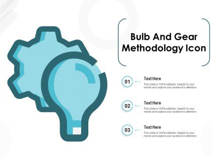 Bulb and gear methodology icon