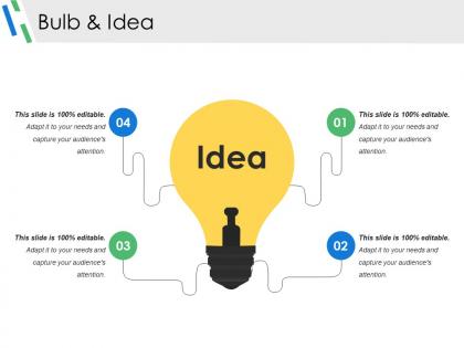 Bulb and idea powerpoint slide presentation guidelines