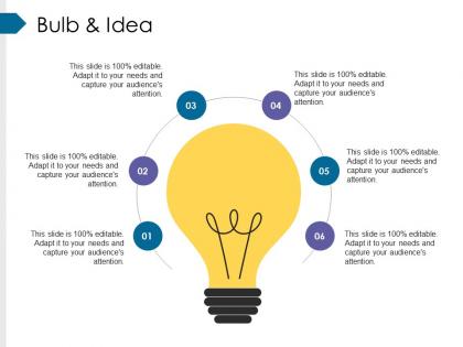 Bulb and idea presentation diagrams