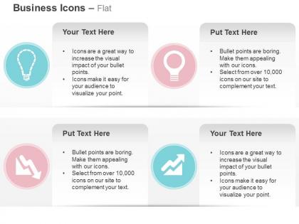 Bulb idea generation growth decay ppt icons graphics