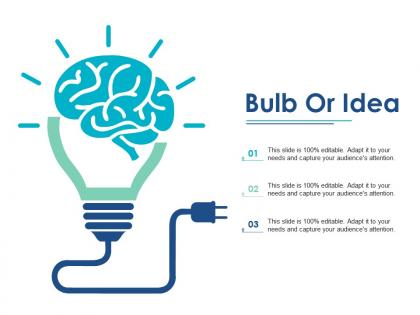 Bulb or idea achieving sales target ppt influencers