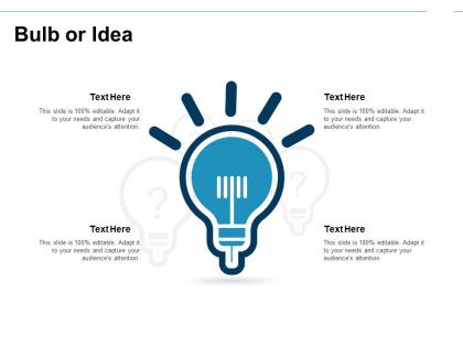 Bulb or idea innovation i139 ppt powerpoint presentation diagram ppt