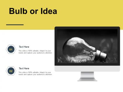 Bulb or idea innovation k180 ppt powerpoint presentation ideas styles