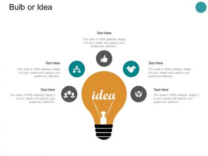 Bulb or idea innovation l311 ppt powerpoint presentation pictures